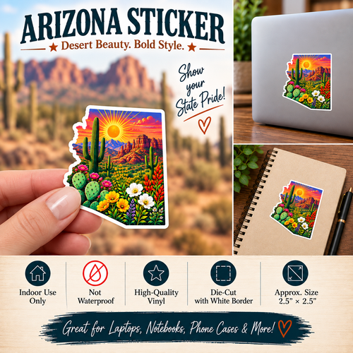 Arizona Sticker | Desert Southwestern Decal
