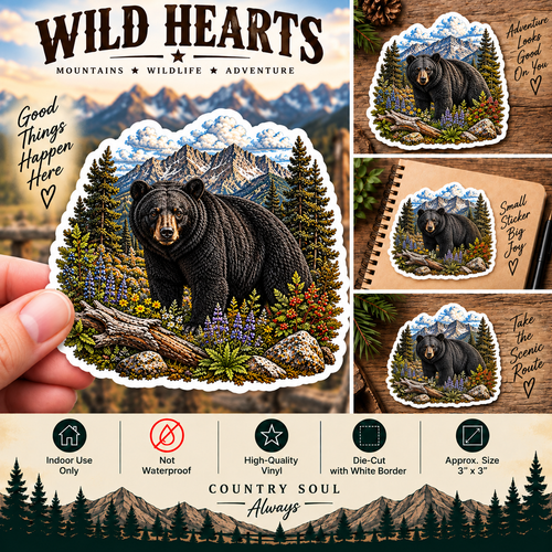 Black Bear Sticker | Colorado Wildlife Decal
