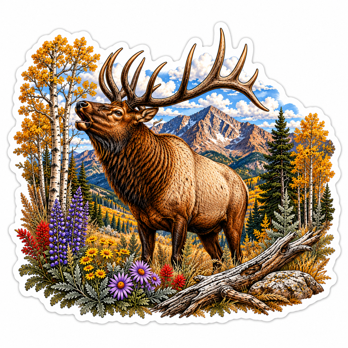 Elk Sticker | Colorado Wildlife Decal