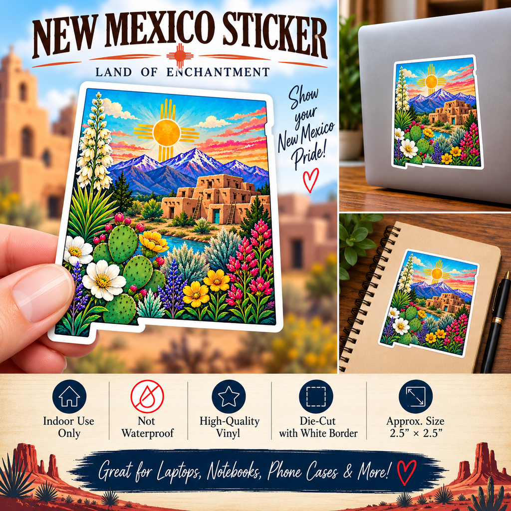 New Mexico Sticker | Southwestern State Decal