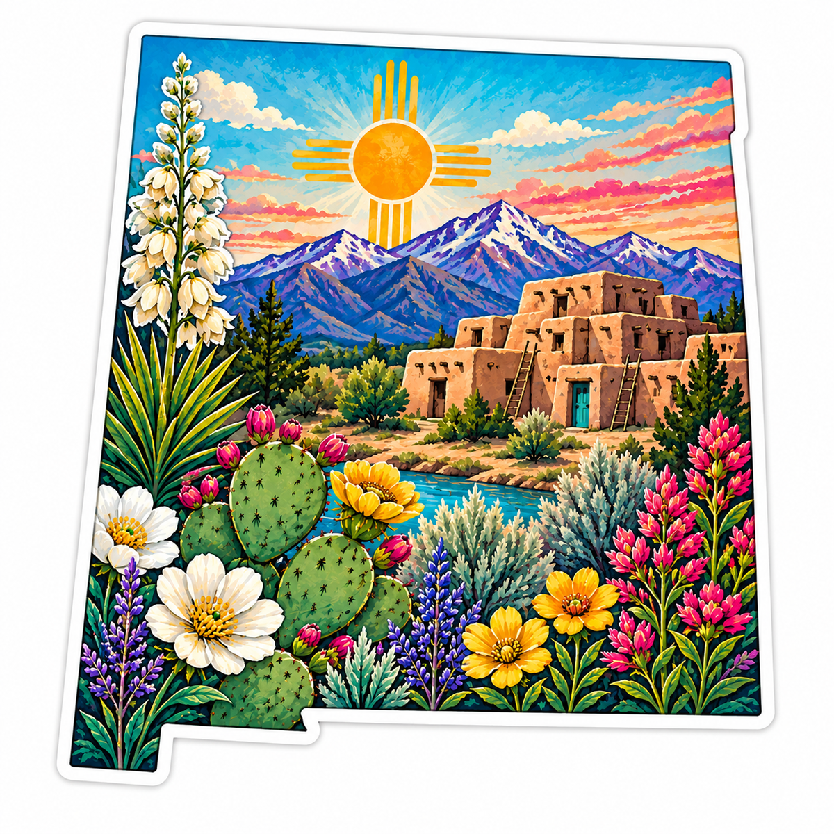 New Mexico Sticker | Southwestern State Decal