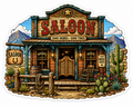 Saloon Sticker | Old West Saloon Decal