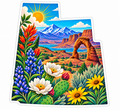 Utah Sticker | Desert Landscape & Arches Decal